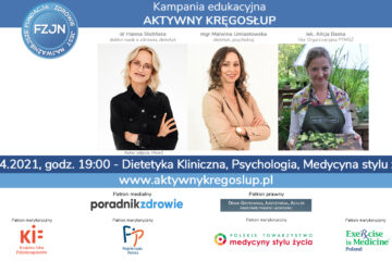 Pierwszy webinar za nami – #AktywnyKregoslup